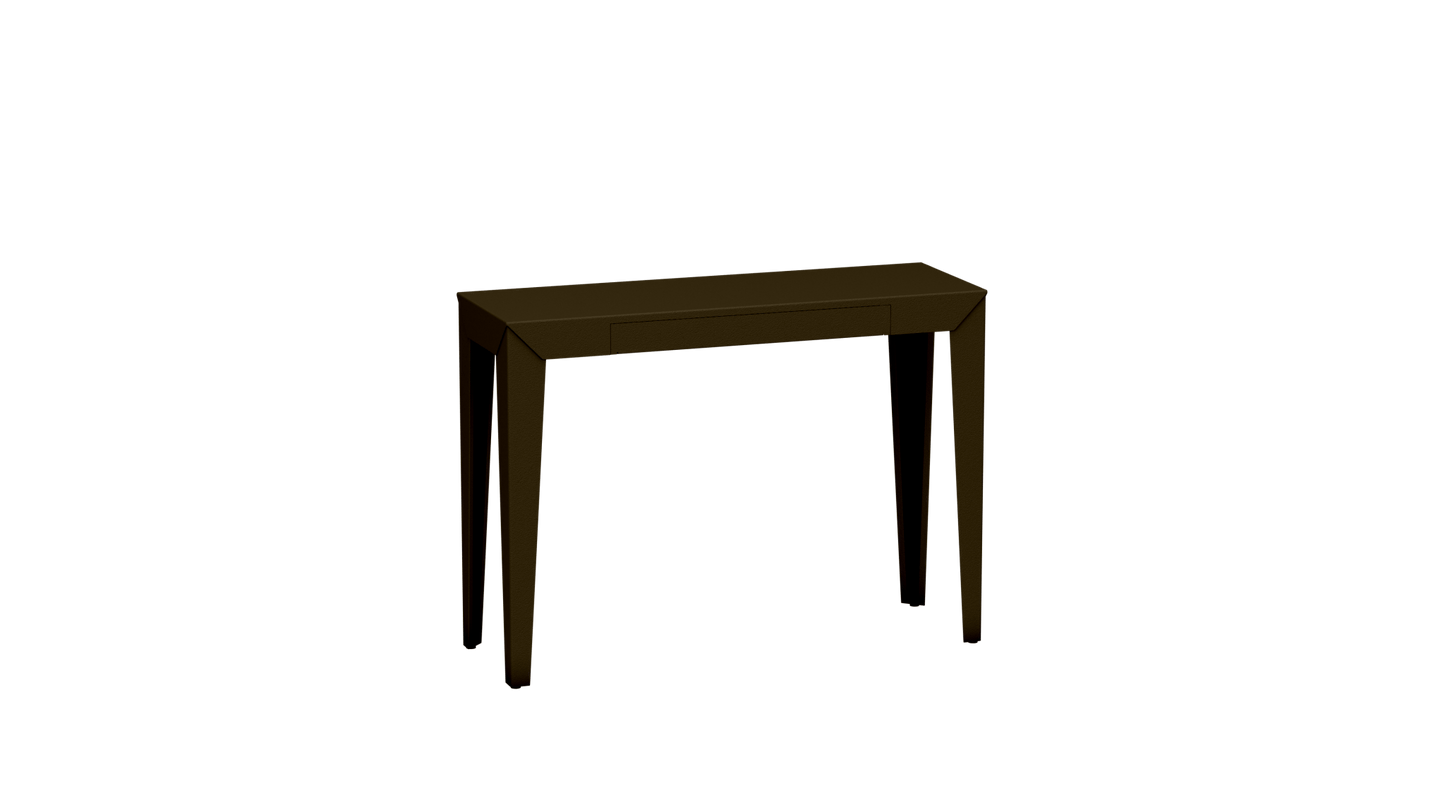 Console rectangulaire en métal avec tiroir 103cm Zef - MATIERE GRISE - La Maison MilanaiseBronze 181Fuselés