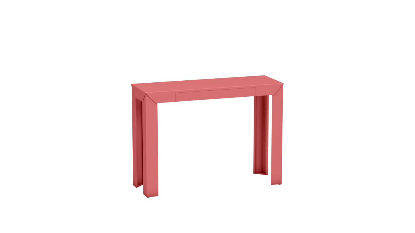 Console rectangulaire en métal avec tiroir 103cm Zef - MATIERE GRISE - La Maison MilanaisePink Lady 163Droits
