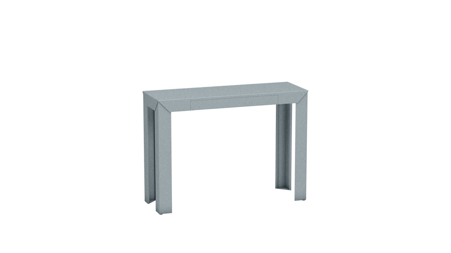 Console rectangulaire en métal avec tiroir 103cm Zef - MATIERE GRISE - La Maison MilanaiseNuage 002Droits