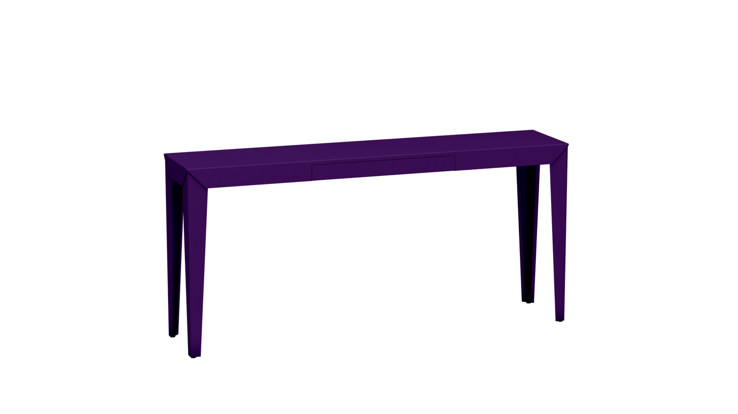 Console rectangulaire en métal avec tiroir 160cm Zef - MATIERE GRISE - La Maison MilanaiseUltra Violet 172Fuselés