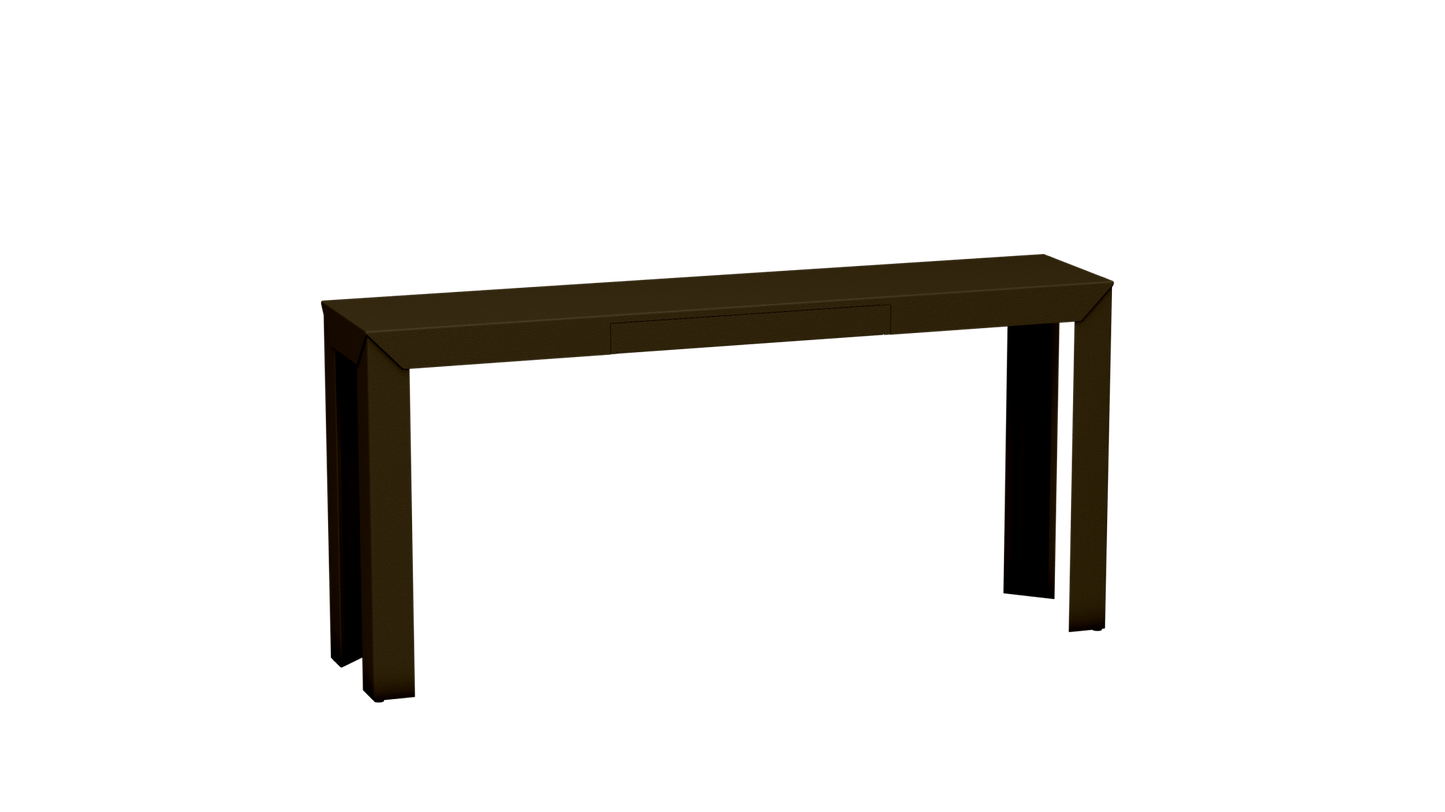 Console rectangulaire en métal avec tiroir 160cm Zef - MATIERE GRISE - La Maison MilanaiseBronze 181Droits