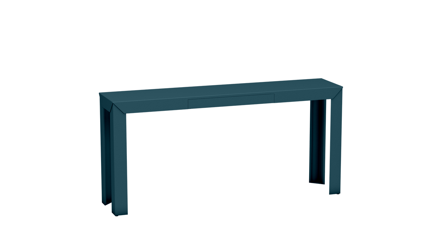 Console rectangulaire en métal avec tiroir 160cm Zef - MATIERE GRISE - La Maison MilanaiseHoule 116Droits