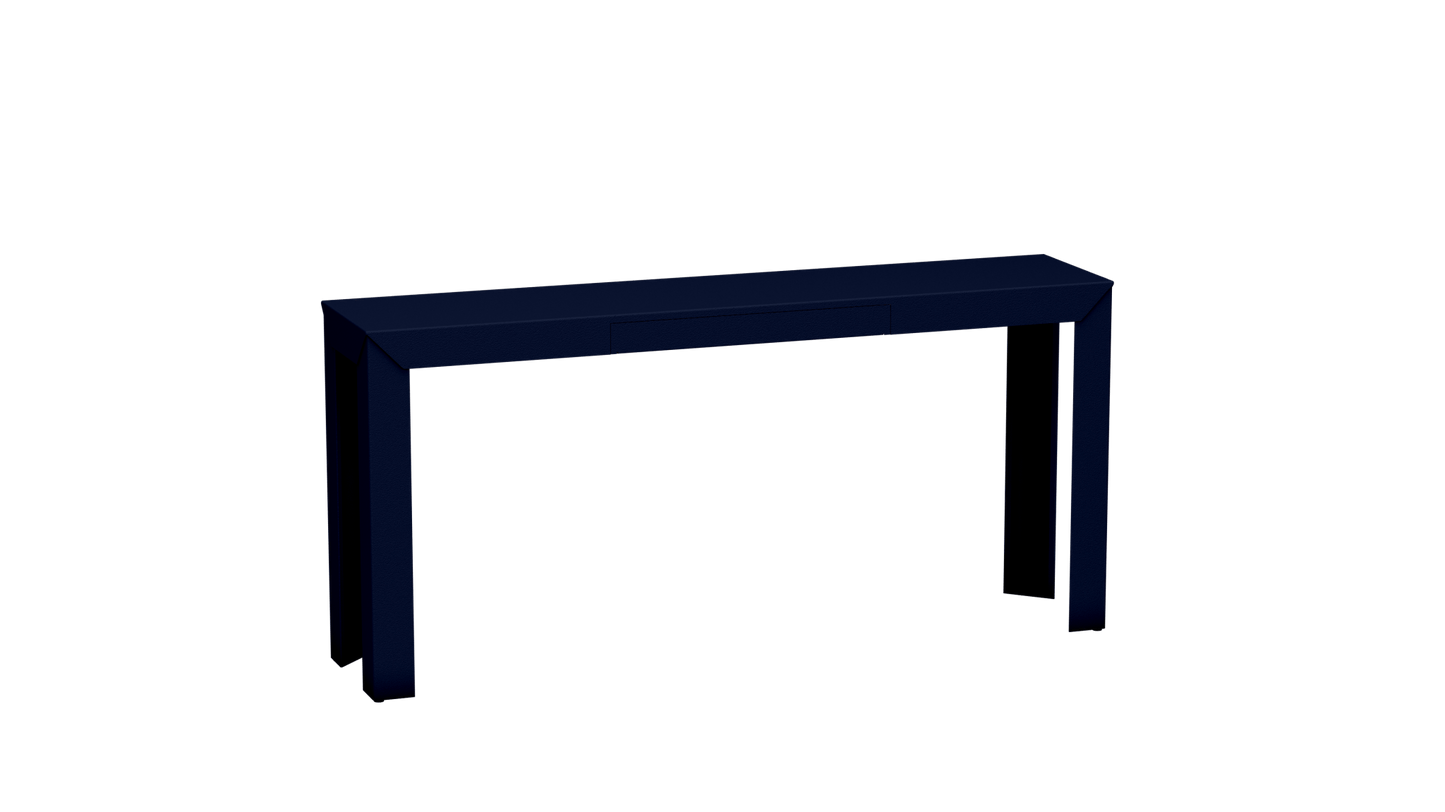 Console rectangulaire en métal avec tiroir 160cm Zef - MATIERE GRISE - La Maison MilanaiseNuit 114Droits