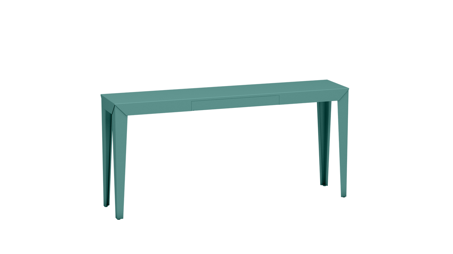 Console rectangulaire en métal avec tiroir 160cm Zef - MATIERE GRISE - La Maison MilanaiseCeladon 006Fuselés