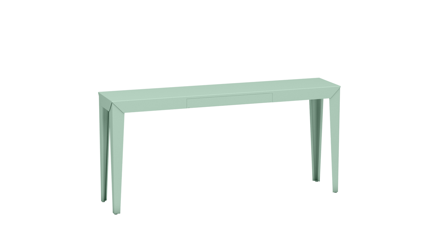 Console rectangulaire en métal avec tiroir 160cm Zef - MATIERE GRISE - La Maison MilanaiseVert d'eau 120Fuselés
