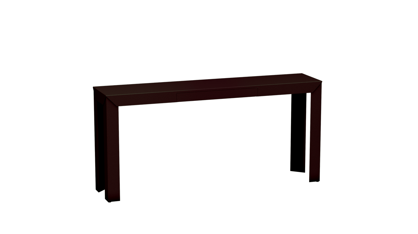 Console rectangulaire en métal avec tiroir 160cm Zef - MATIERE GRISE - La Maison MilanaiseViolet de Mars 171Droits