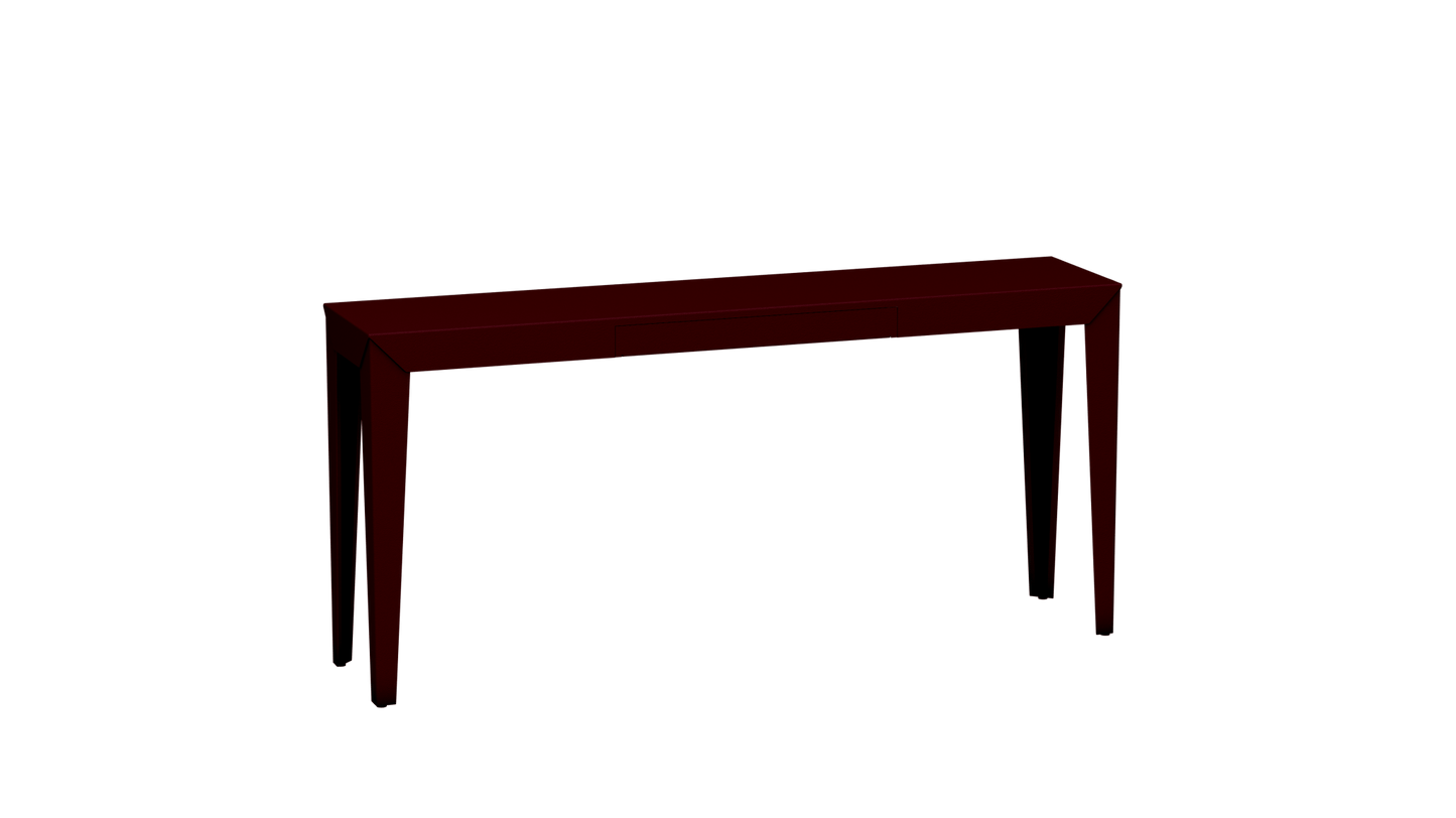 Console rectangulaire en métal avec tiroir 160cm Zef - MATIERE GRISE - La Maison MilanaiseBourgogne 153Fuselés