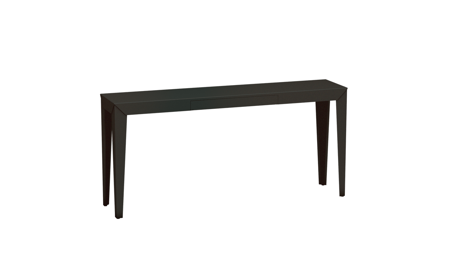 Console rectangulaire en métal avec tiroir 160cm Zef - MATIERE GRISE - La Maison MilanaiseWinners 223Fuselés