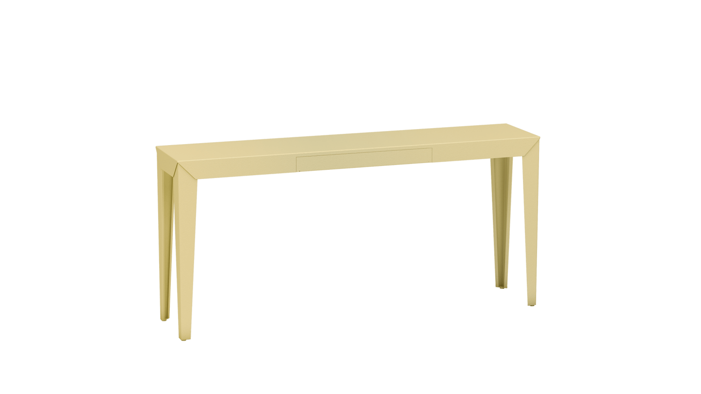 Console rectangulaire en métal avec tiroir 160cm Zef - MATIERE GRISE - La Maison MilanaiseChampagne 231Fuselés