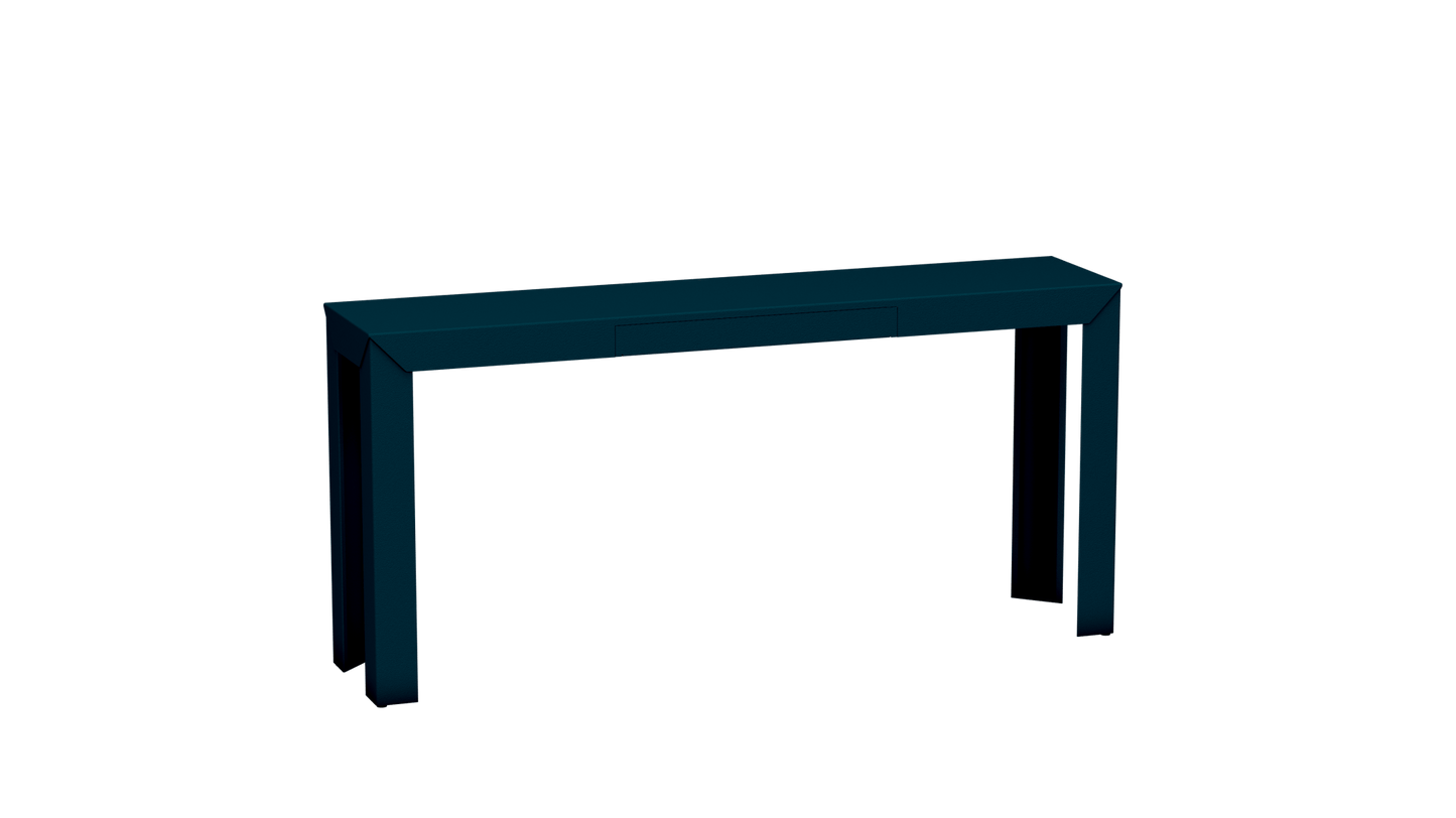 Console rectangulaire en métal avec tiroir 160cm Zef - MATIERE GRISE - La Maison MilanaiseCanard 115Droits