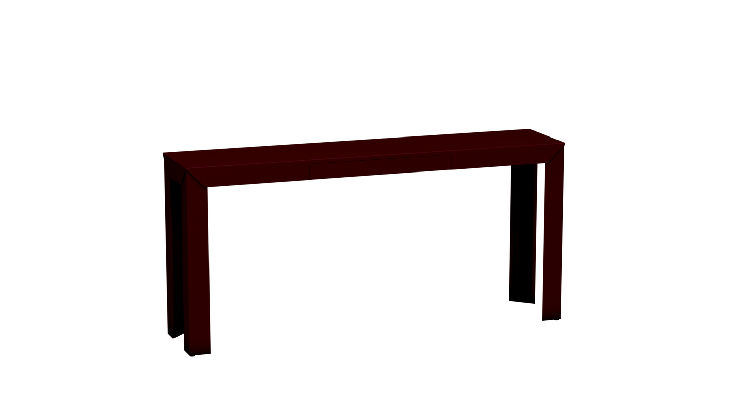 Console rectangulaire en métal avec tiroir 160cm Zef - MATIERE GRISE - La Maison MilanaiseBourgogne 153Droits