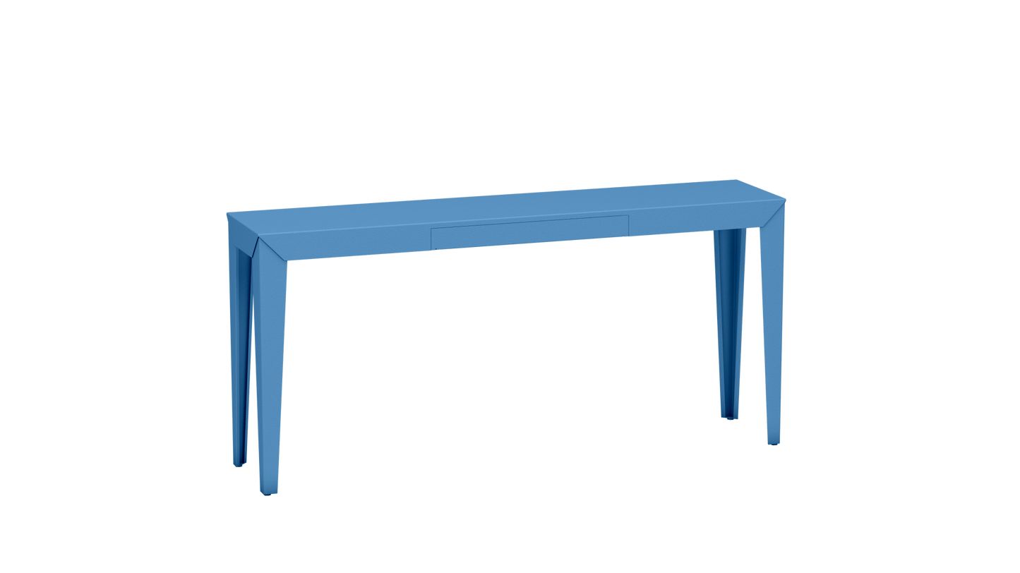 Console rectangulaire en métal avec tiroir 160cm Zef - MATIERE GRISE - La Maison MilanaiseAzur 111Fuselés