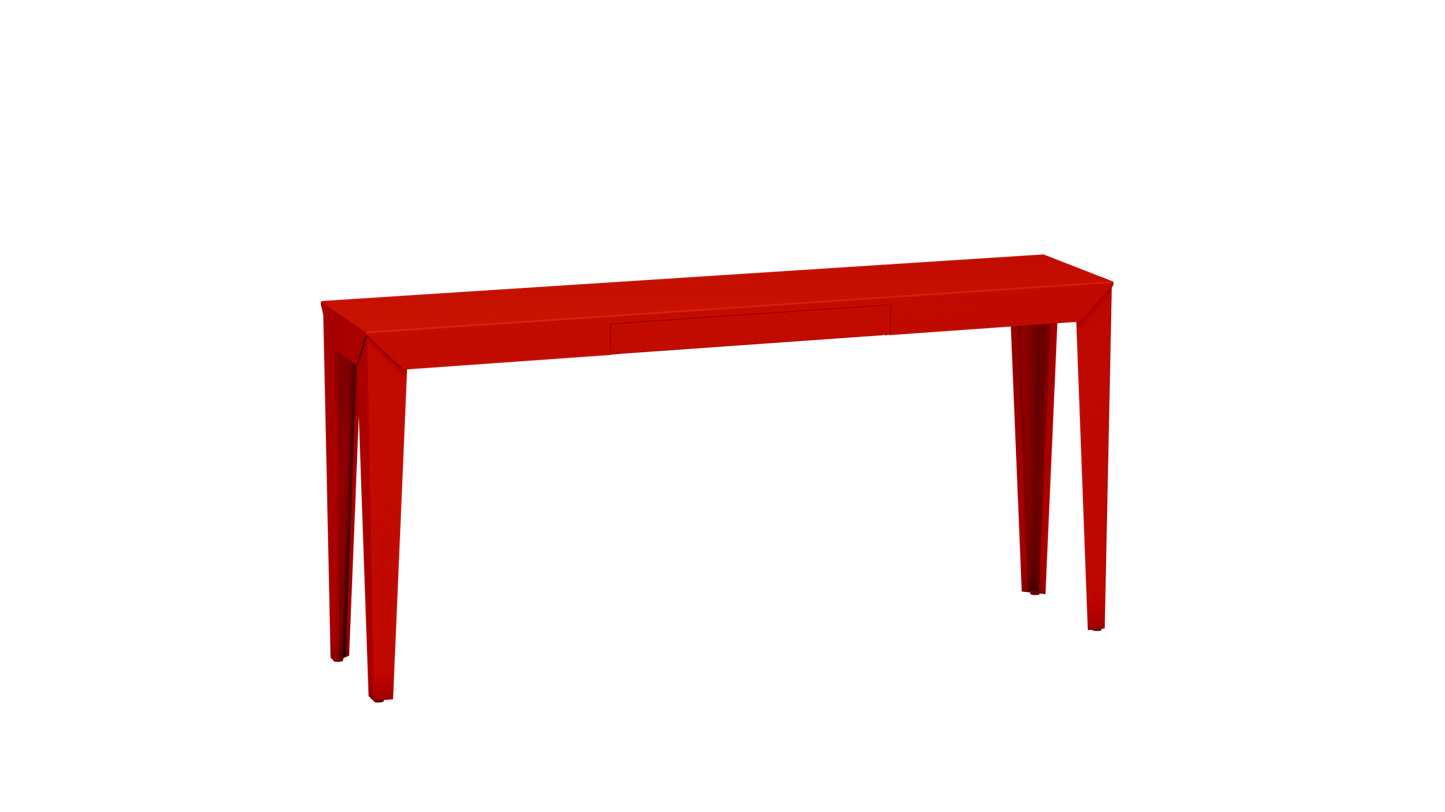 Console rectangulaire en métal avec tiroir 160cm Zef - MATIERE GRISE - La Maison MilanaiseCorail 032Fuselés