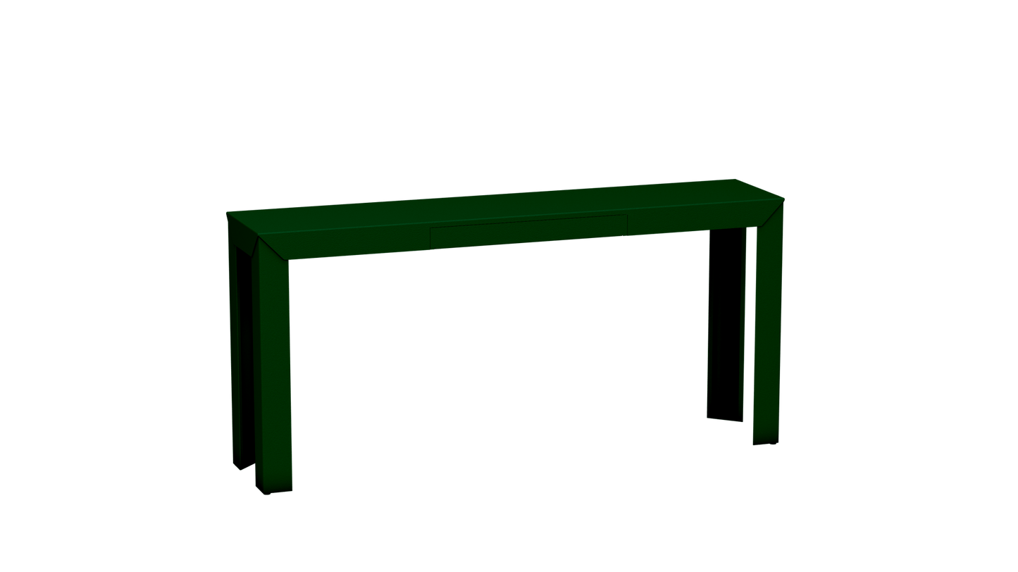 Console rectangulaire en métal avec tiroir 160cm Zef - MATIERE GRISE - La Maison MilanaiseCanopée 124Droits