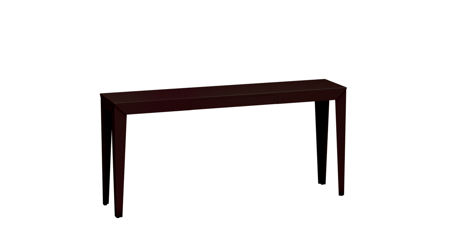 Console rectangulaire en métal avec tiroir 160cm Zef - MATIERE GRISE - La Maison MilanaiseViolet de Mars 171Fuselés