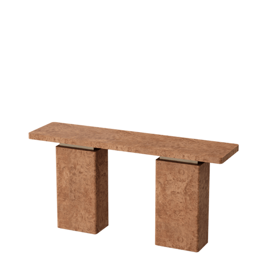 Console rectangulaire INES RC – Châtaignier et bronze - ULTRA MOBILI - La Maison MilanaiseCINRC180