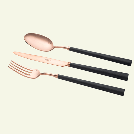 Couverts YUME en inox 18/10 – Minimalisme sensuel & finitions brossées d’exception - BELO INOX - La Maison MilanaiseYUME - 1Brossé24 Pièces