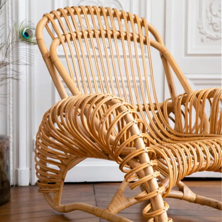 Fauteuil BOUCLE – Le charme du rotin vintage revisité - KOK MAISON - La Maison Milanaise627 - 1