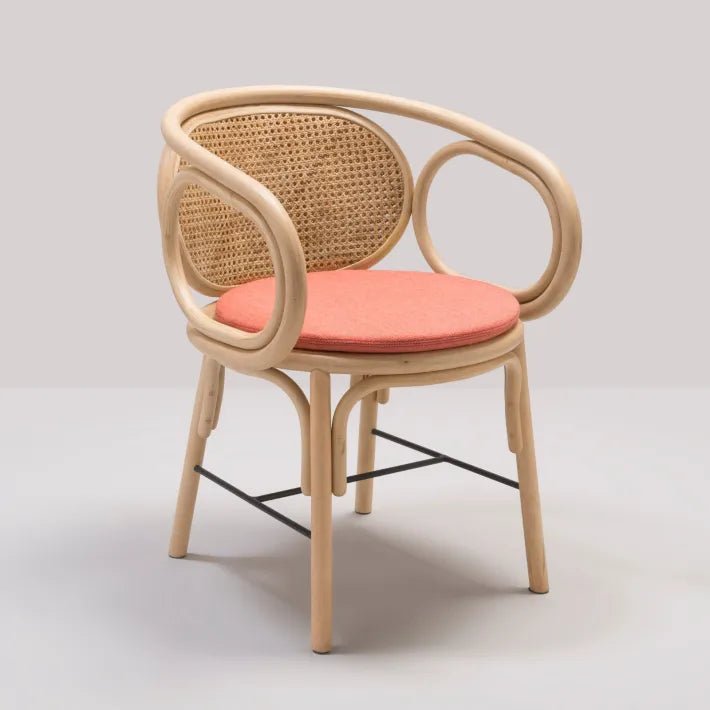 Fauteuil de table CONTOUR en rotin naturel – Orchid Edition X KOK MAISON - La Maison MilanaiseCONTOUR - 4Coussin Mood