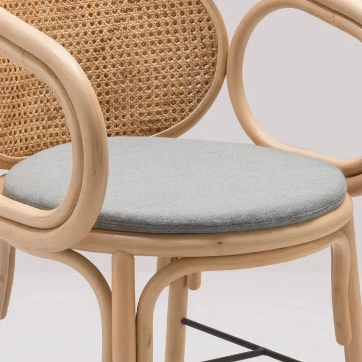 Fauteuil de table CONTOUR en rotin naturel – Orchid Edition X KOK MAISON - La Maison MilanaiseCONTOUR - 4Coussin Mood
