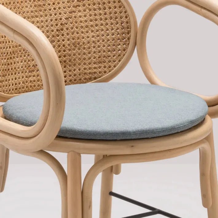 Fauteuil de table CONTOUR en rotin naturel – Orchid Edition X KOK MAISON - La Maison MilanaiseCONTOUR - 3Coussin Gris