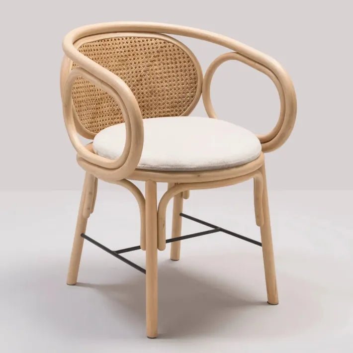 Fauteuil de table CONTOUR en rotin naturel – Orchid Edition X KOK MAISON - La Maison MilanaiseCONTOUR - 4Coussin Mood