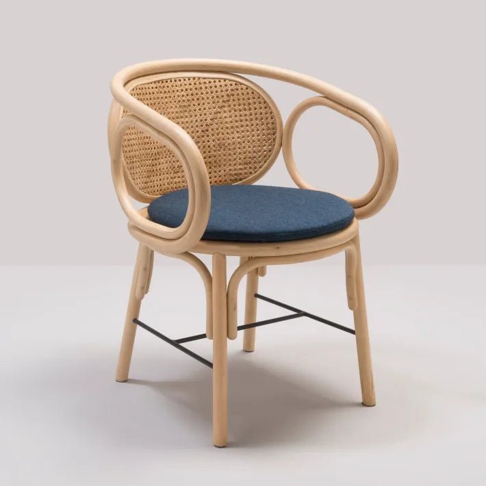 Fauteuil de table CONTOUR en rotin naturel – Orchid Edition X KOK MAISON - La Maison MilanaiseCONTOUR - 4Coussin Mood