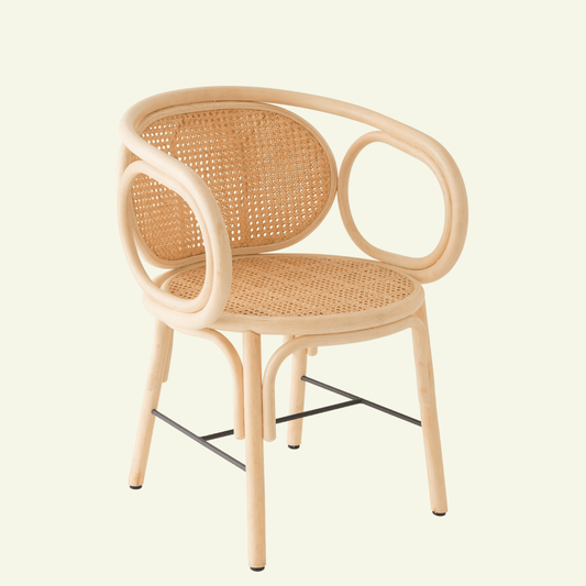 Fauteuil de table CONTOUR en rotin naturel – Orchid Edition X KOK MAISON - La Maison MilanaiseCONTOUR - 1Sans coussin