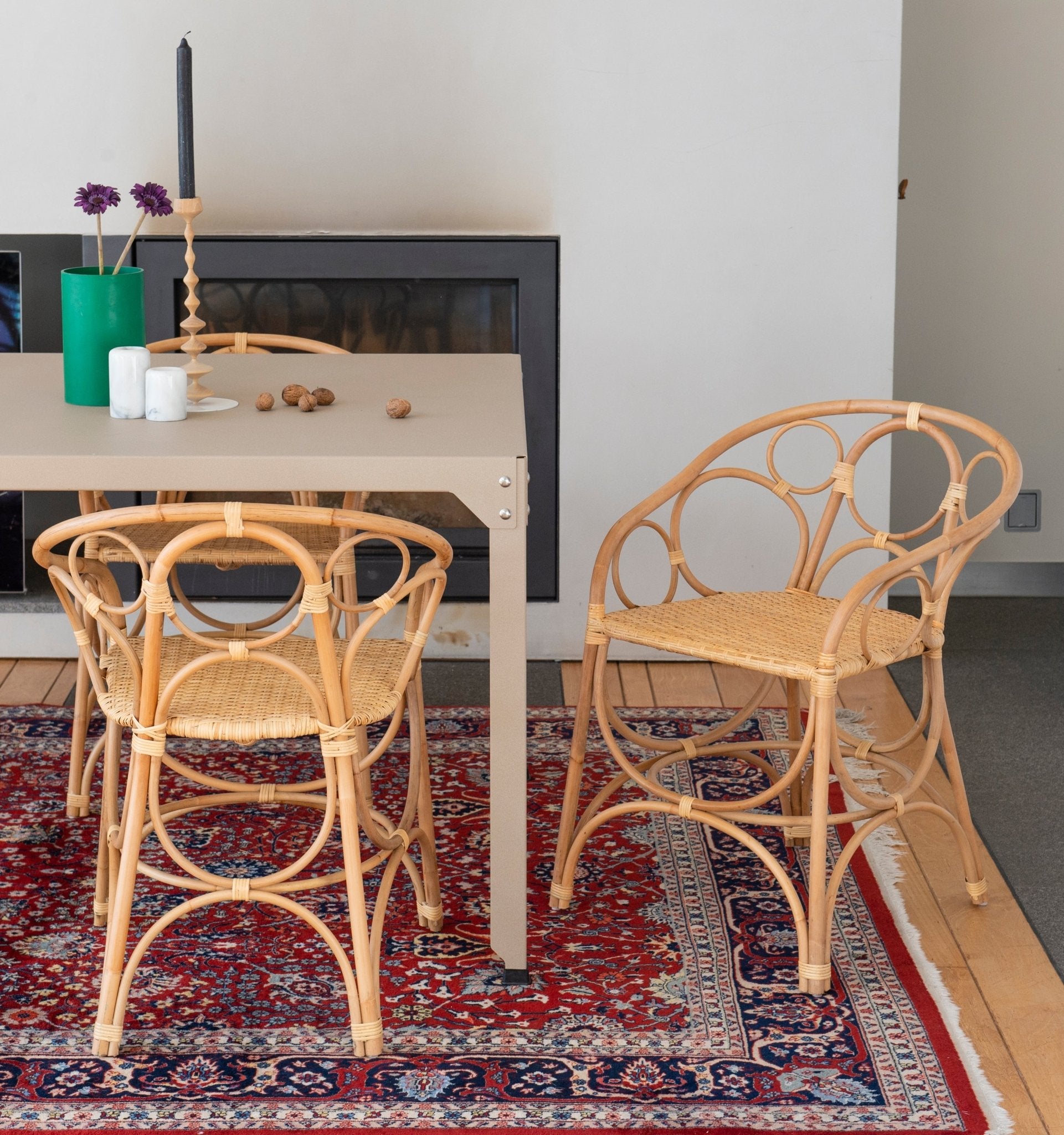 Fauteuil de table en rotin Bulles Ginkgo – KOK MAISON - La Maison Milanaise470