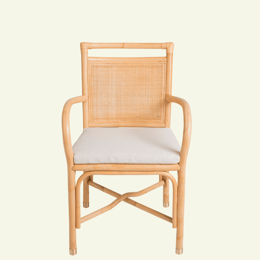 Fauteuil de table RIVIERA – Élégance naturelle & confort raffiné - KOK MAISON - La Maison Milanaise462RIVIERA - 1Lin