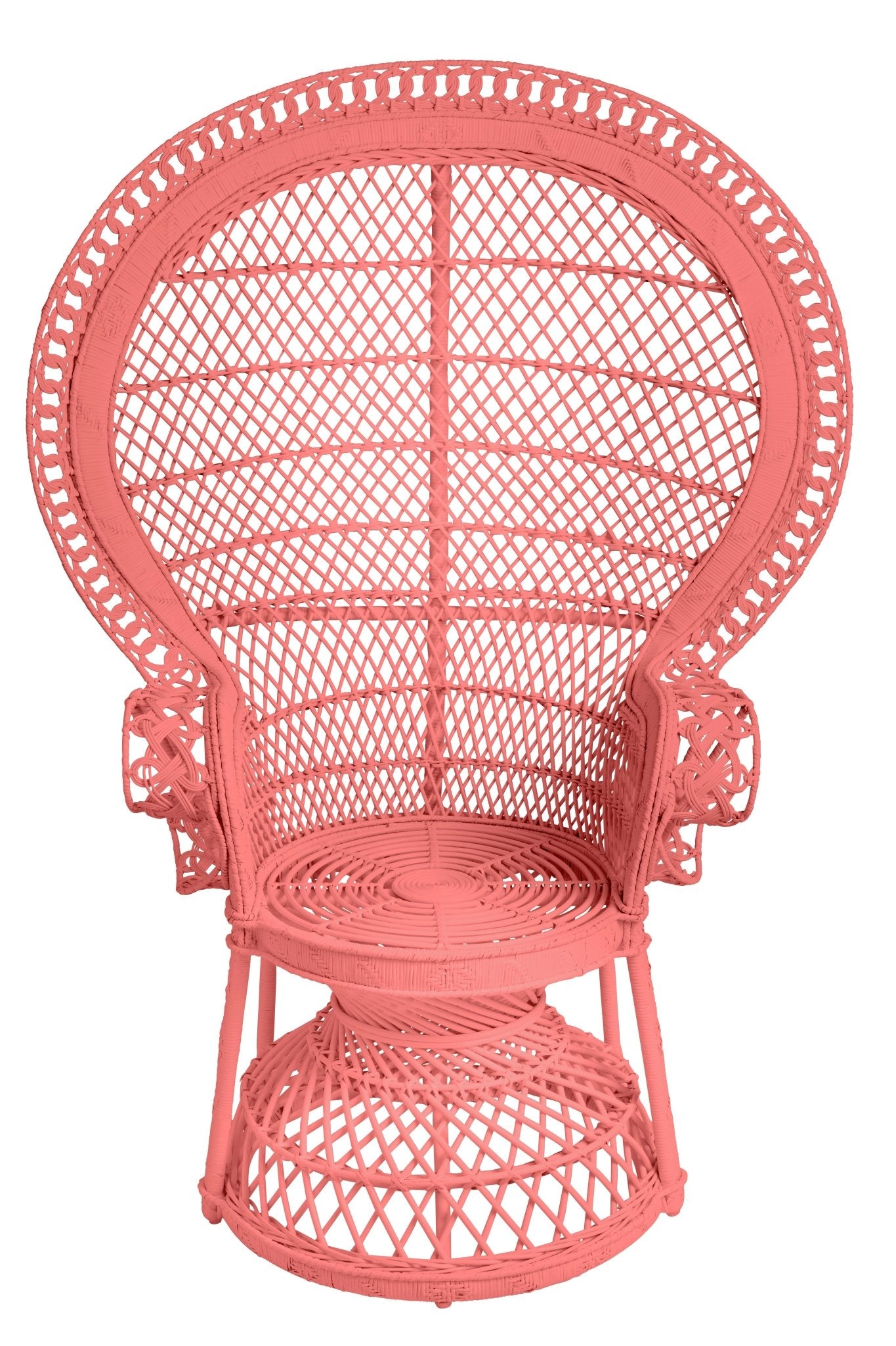 Fauteuil Emmanuelle en rotin – KOK MAISON - La Maison Milanaise2006EMMANUELLE - 9RoseSans coussin
