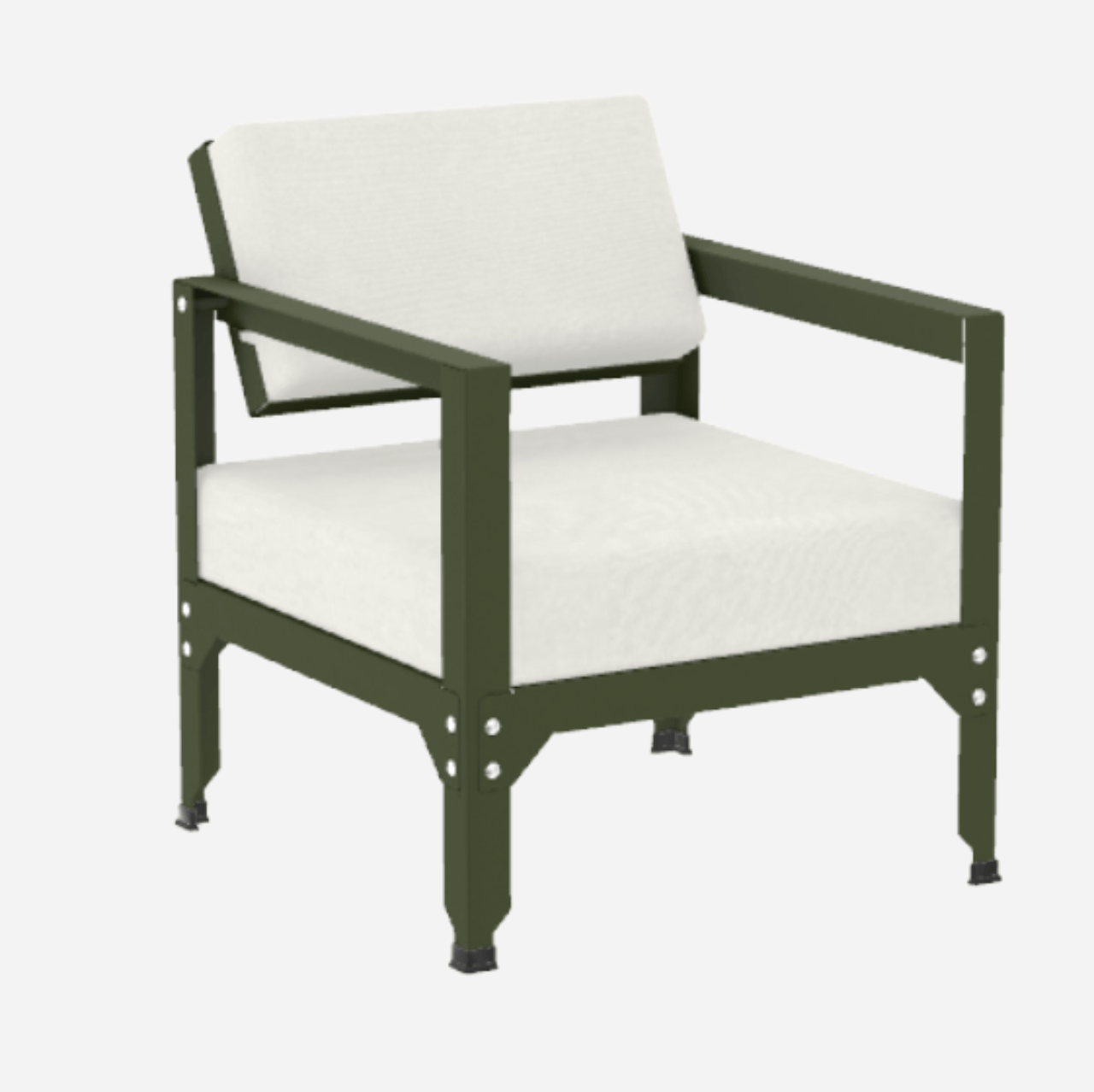Fauteuil en acier galvanisé à dossier basculant Hegoa - MATIERE GRISE - La Maison MilanaiseFAUTEUILHEGOA - 28Kaki 122