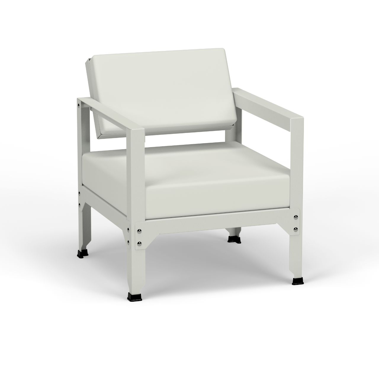 Fauteuil en acier galvanisé à dossier basculant Hegoa - MATIERE GRISE - La Maison MilanaiseFAUTEUILHEGOA - 40Blanc 001