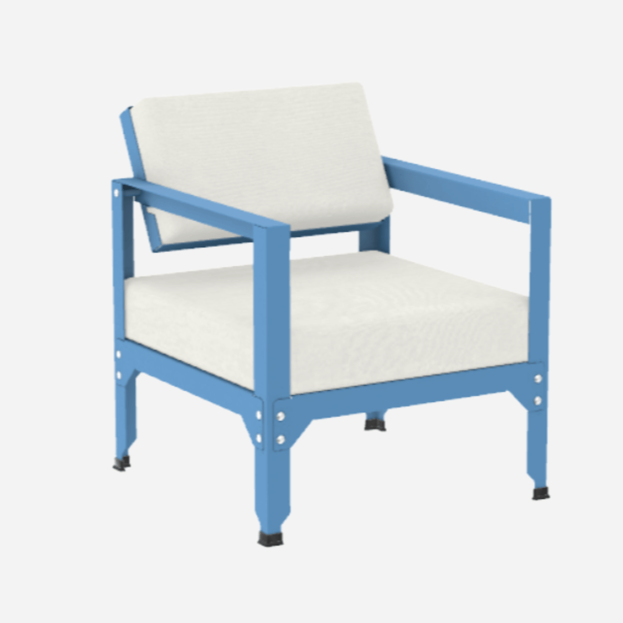 Fauteuil en acier galvanisé à dossier basculant Hegoa - MATIERE GRISE - La Maison MilanaiseFAUTEUILHEGOA - 23Azur 111