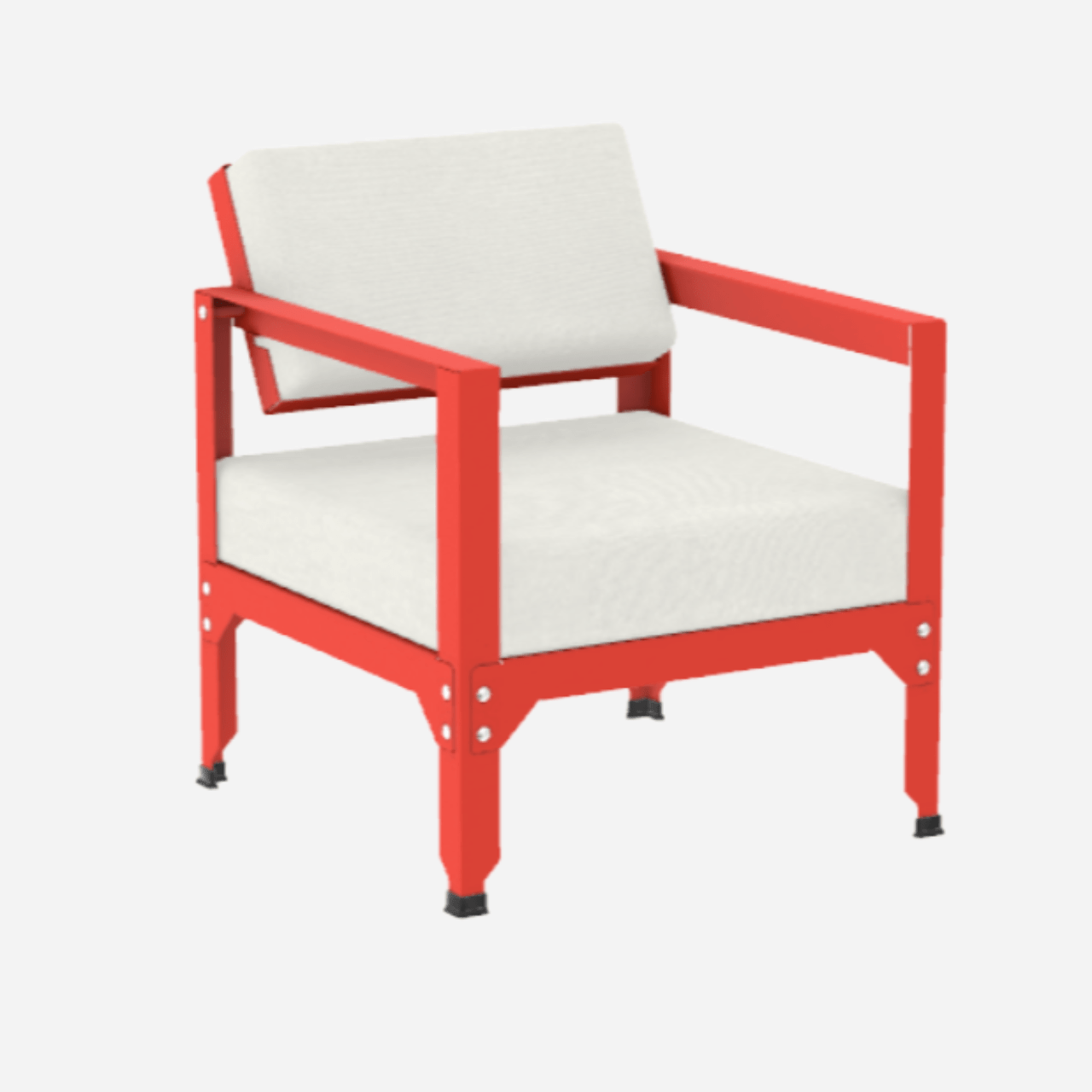 Fauteuil en acier galvanisé à dossier basculant Hegoa - MATIERE GRISE - La Maison MilanaiseFAUTEUILHEGOA - 16Corail 032