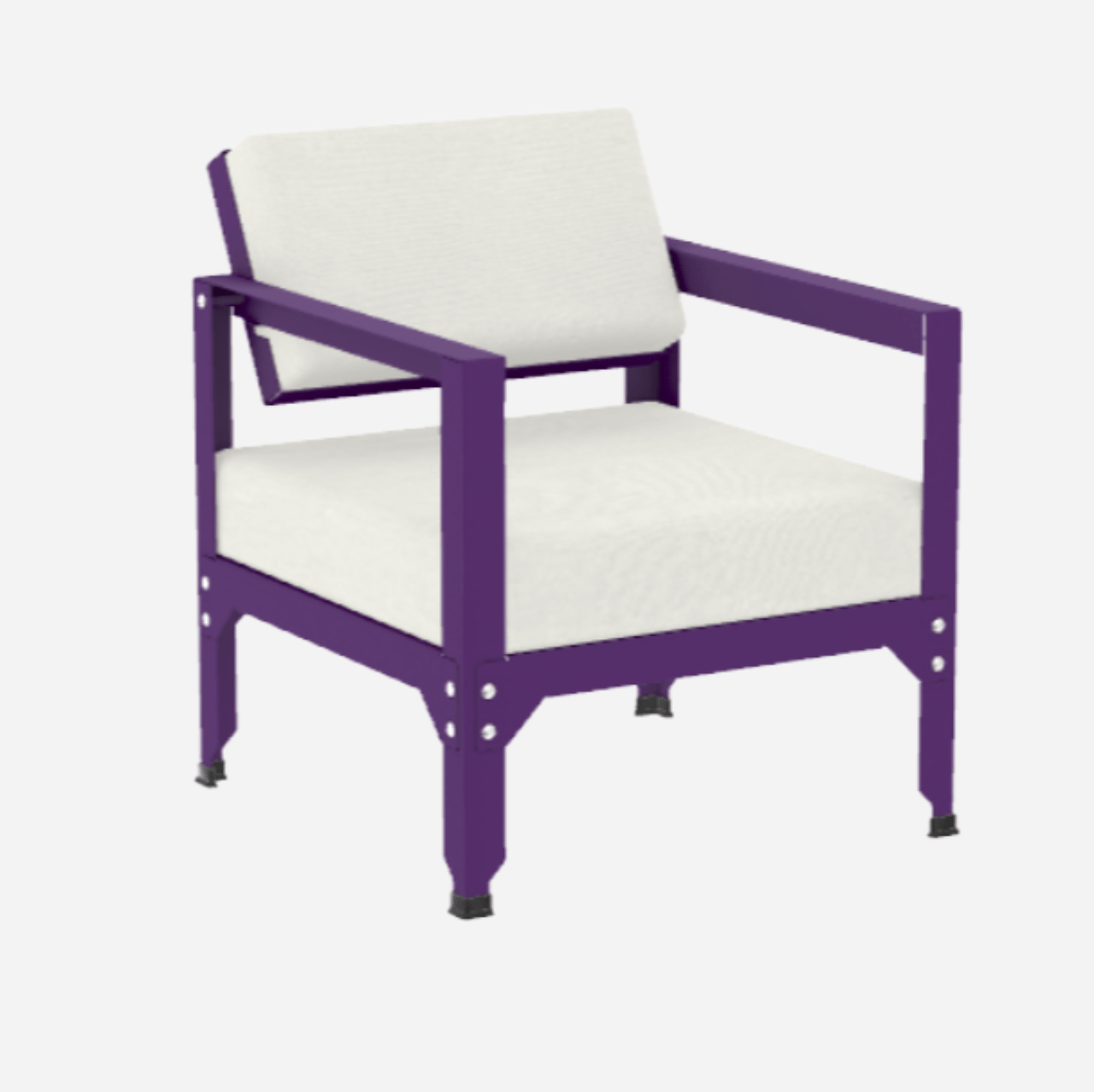 Fauteuil en acier galvanisé à dossier basculant Hegoa - MATIERE GRISE - La Maison MilanaiseFAUTEUILHEGOA - 20Ultra Violet 172