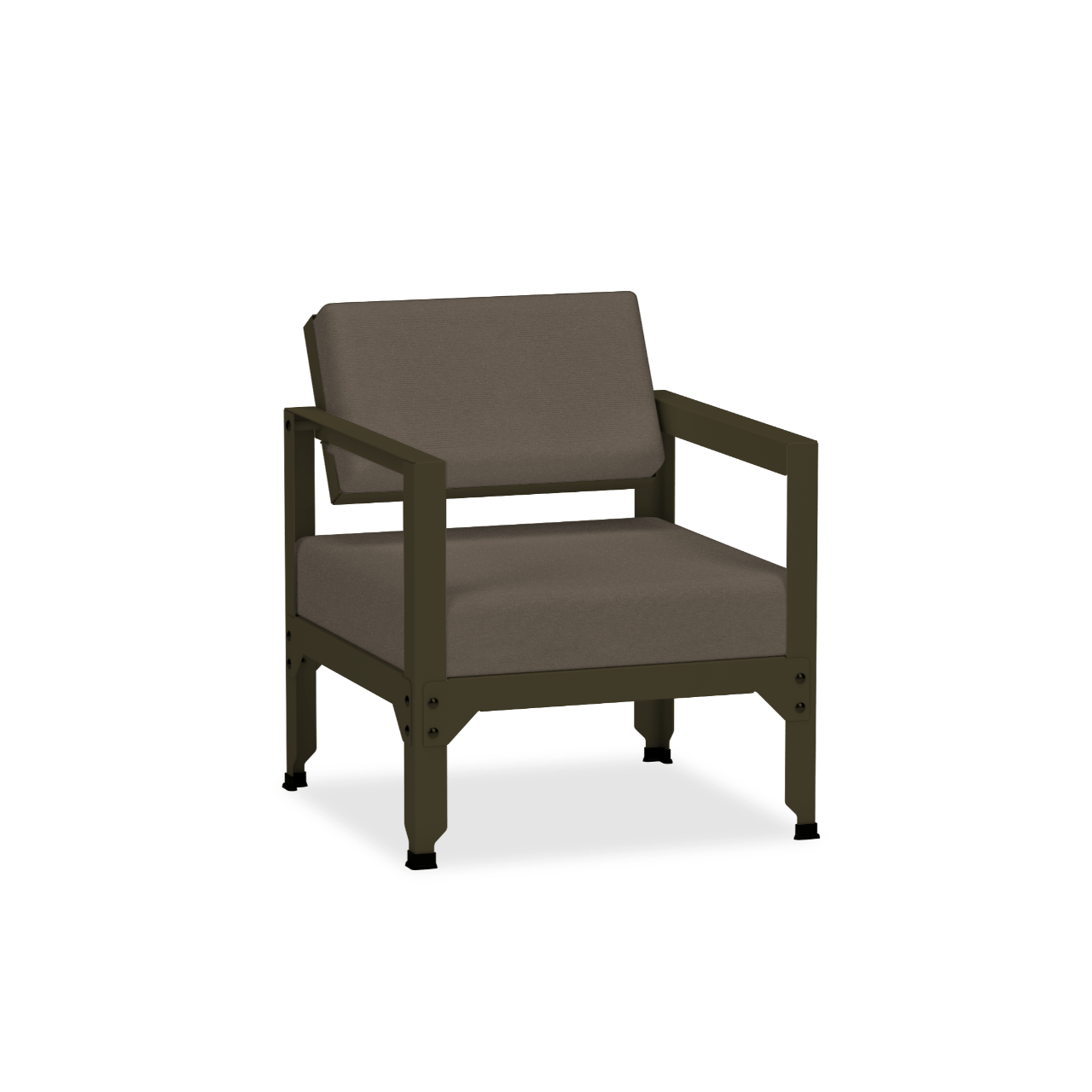 Fauteuil en acier galvanisé à dossier basculant Hegoa - MATIERE GRISE - La Maison MilanaiseFAUTEUILHEGOA - 37Bronze 181