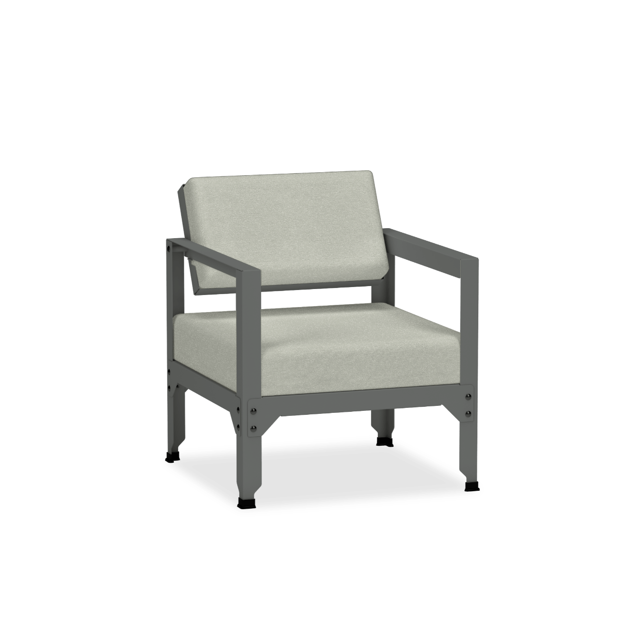 Fauteuil en acier galvanisé à dossier basculant Hegoa - MATIERE GRISE - La Maison MilanaiseFAUTEUILHEGOA - 4Orage 221