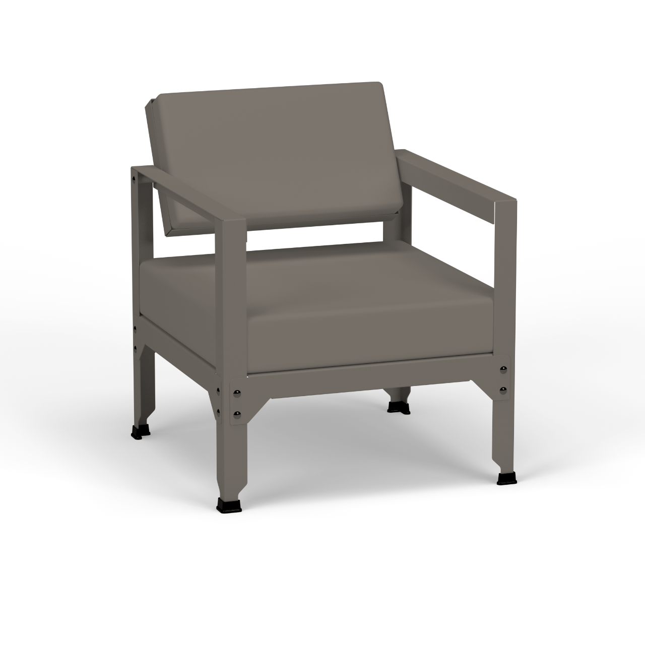 Fauteuil en acier galvanisé à dossier basculant Hegoa - MATIERE GRISE - La Maison MilanaiseFAUTEUILHEGOA - 10Taupe 192