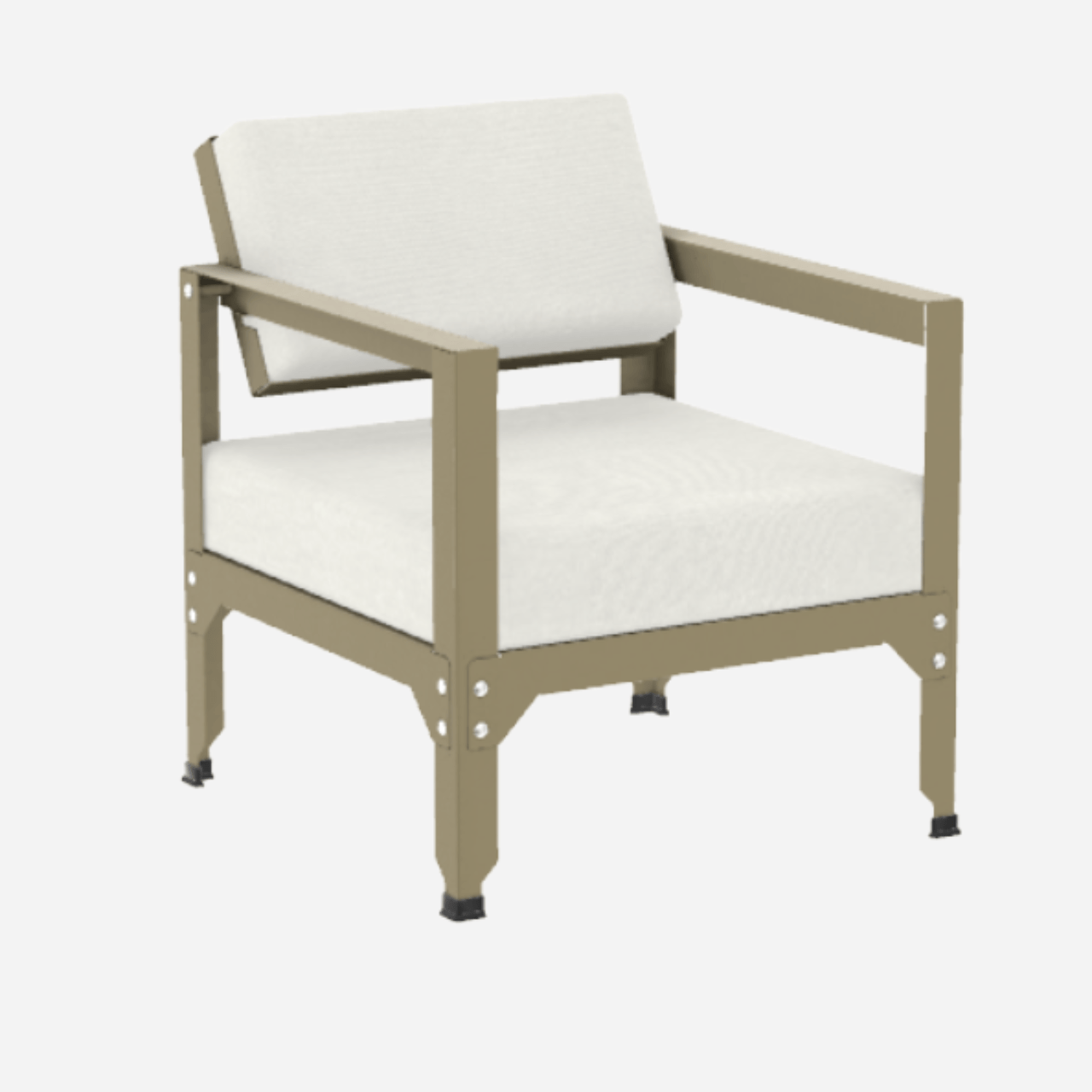 Fauteuil en acier galvanisé à dossier basculant Hegoa - MATIERE GRISE - La Maison MilanaiseFAUTEUILHEGOA - 35Champagne 231