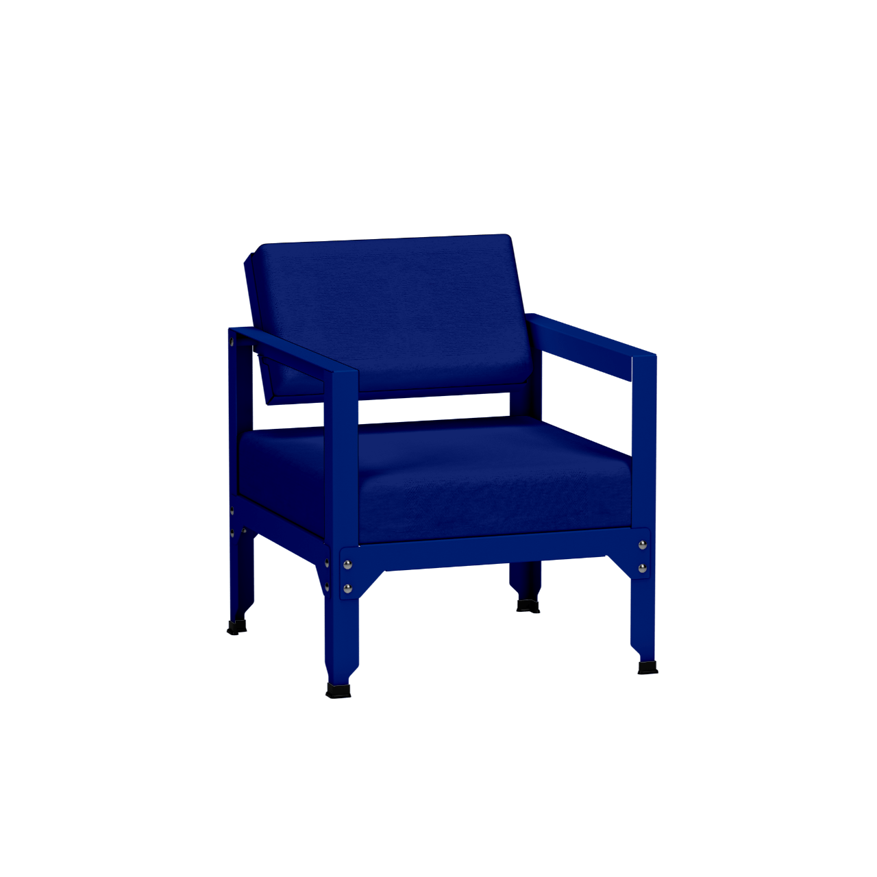 Fauteuil en acier galvanisé à dossier basculant Hegoa - MATIERE GRISE - La Maison MilanaiseFAUTEUILHEGOA - 13Craie 023