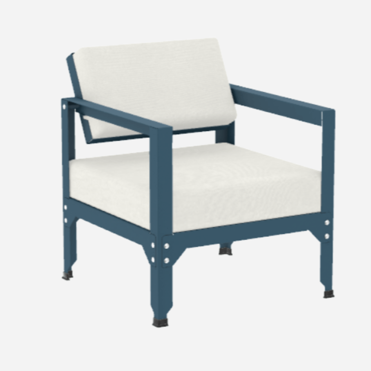 Fauteuil en acier galvanisé à dossier basculant Hegoa - MATIERE GRISE - La Maison MilanaiseFAUTEUILHEGOA - 24Houle 116