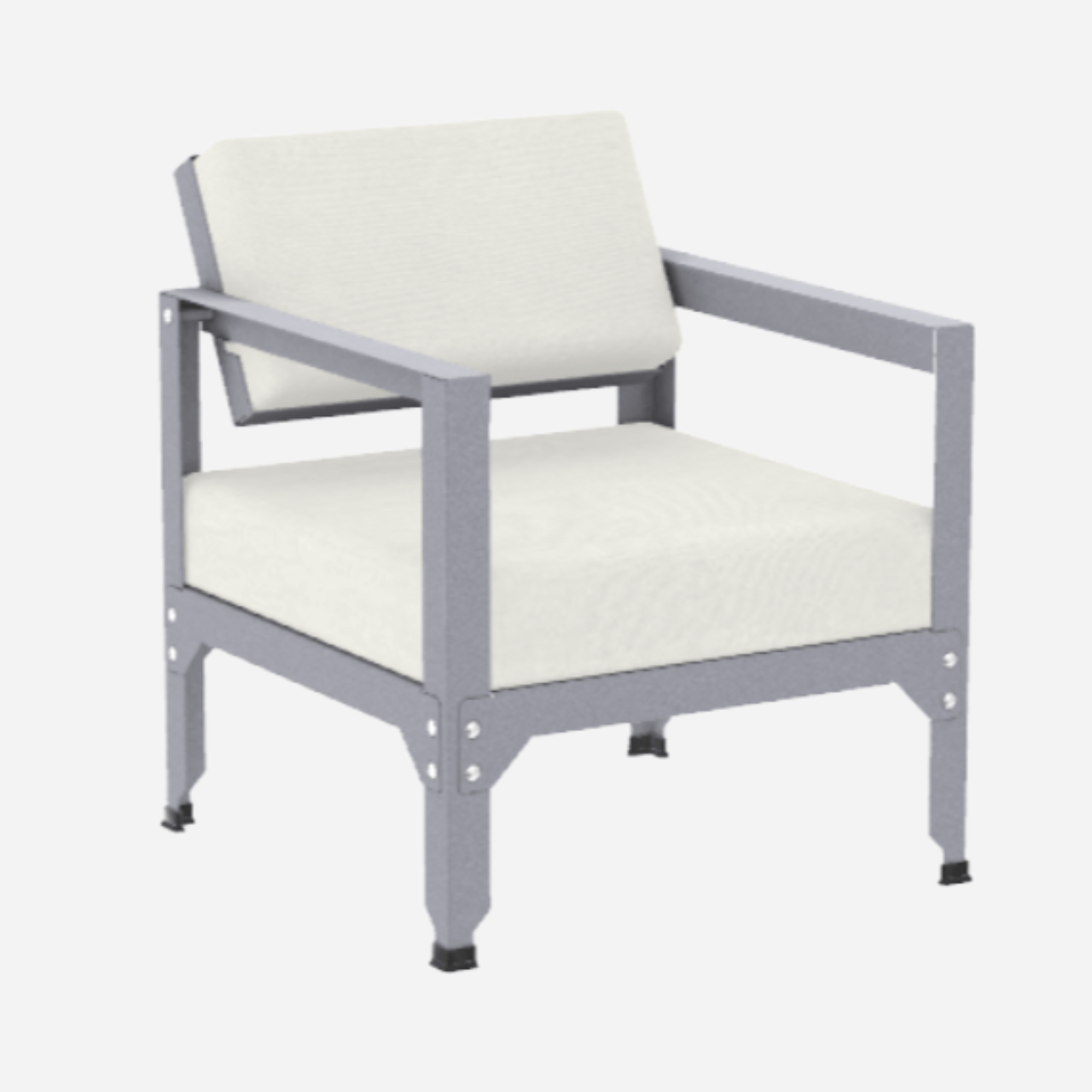 Fauteuil en acier galvanisé à dossier basculant Hegoa - MATIERE GRISE - La Maison MilanaiseFAUTEUILHEGOA - 39Nuage 002