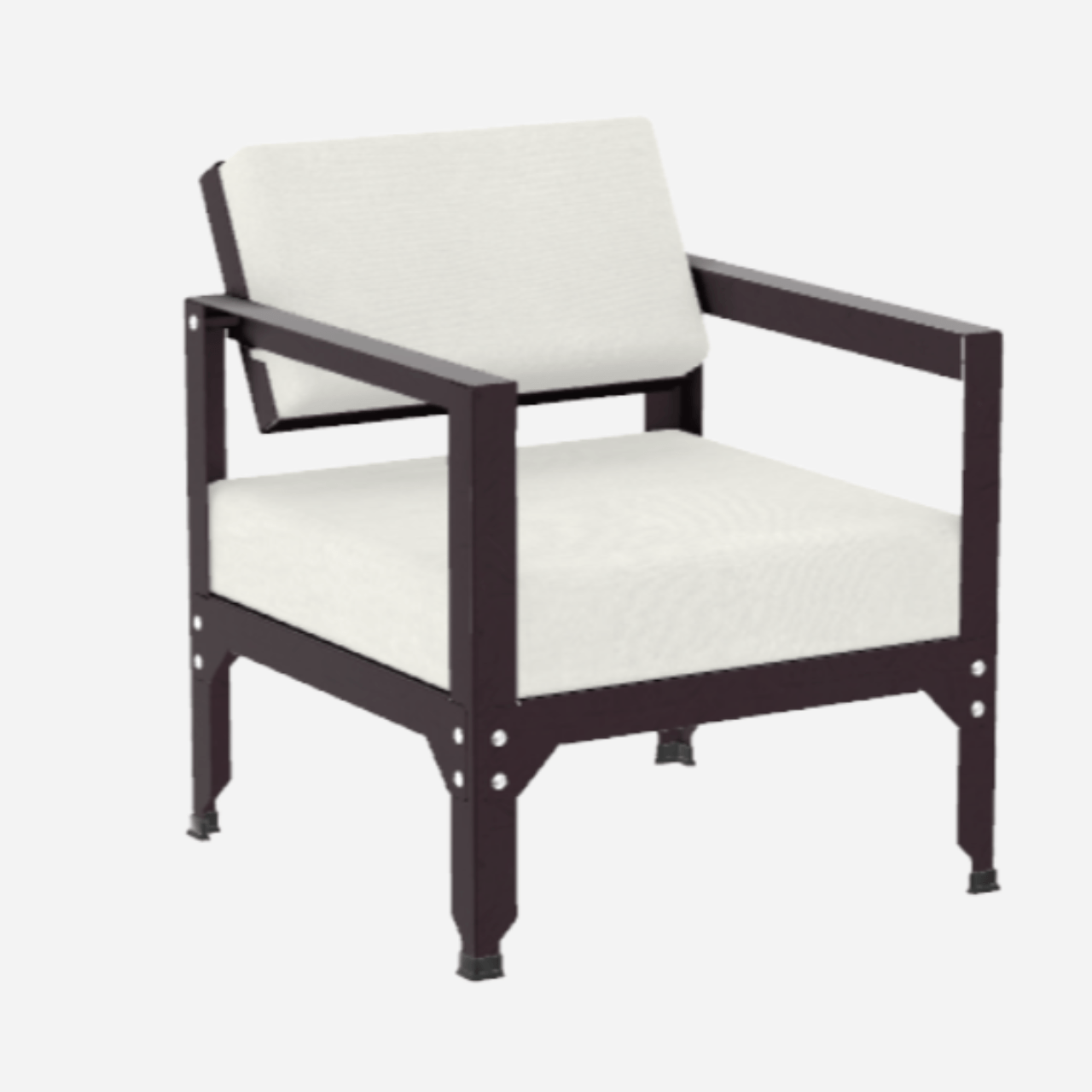 Fauteuil en acier galvanisé à dossier basculant Hegoa - MATIERE GRISE - La Maison MilanaiseFAUTEUILHEGOA - 31Violet de Mars 171