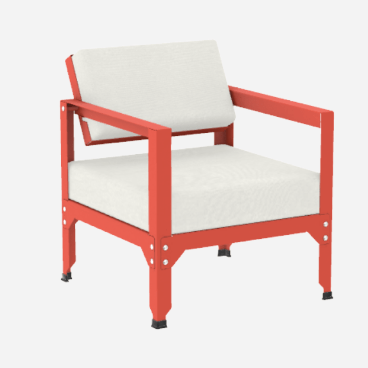 Fauteuil en acier galvanisé à dossier basculant Hegoa - MATIERE GRISE - La Maison MilanaiseFAUTEUILHEGOA - 18Pêche 143