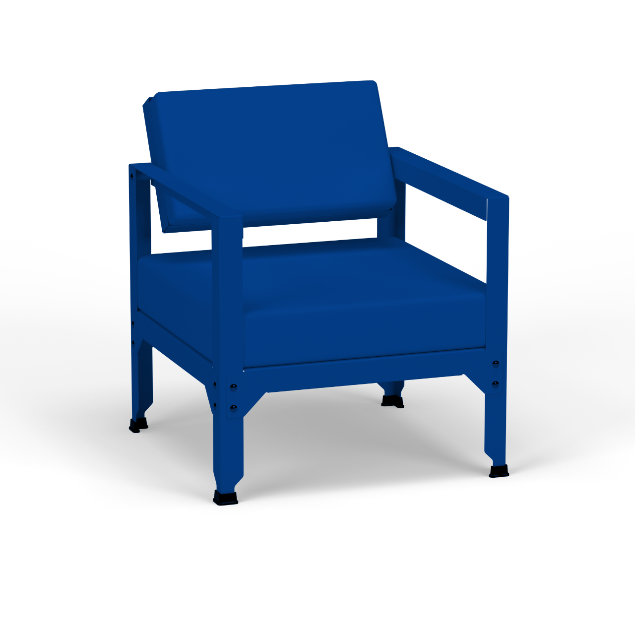Fauteuil en acier galvanisé à dossier basculant Hegoa - MATIERE GRISE - La Maison MilanaiseFAUTEUILHEGOA - 22Bleu pur 112