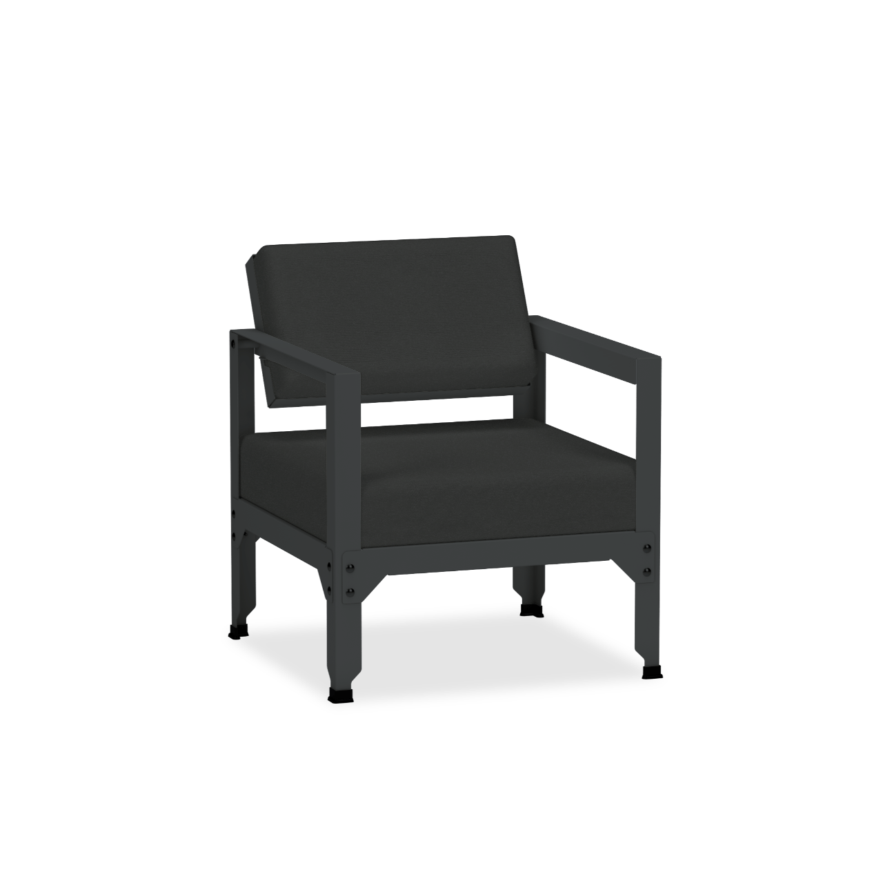 Fauteuil en acier galvanisé à dossier basculant Hegoa - MATIERE GRISE - La Maison MilanaiseFAUTEUILHEGOA - 5Anthracite 222