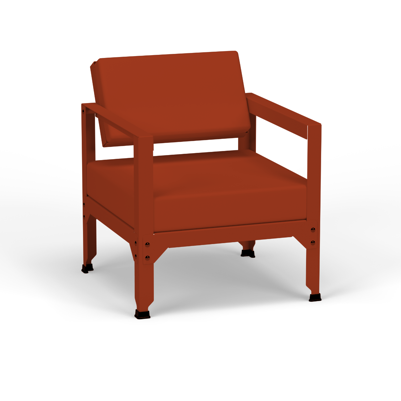 Fauteuil en acier galvanisé à dossier basculant Hegoa - MATIERE GRISE - La Maison MilanaiseFAUTEUILHEGOA - 19Terracotta 142
