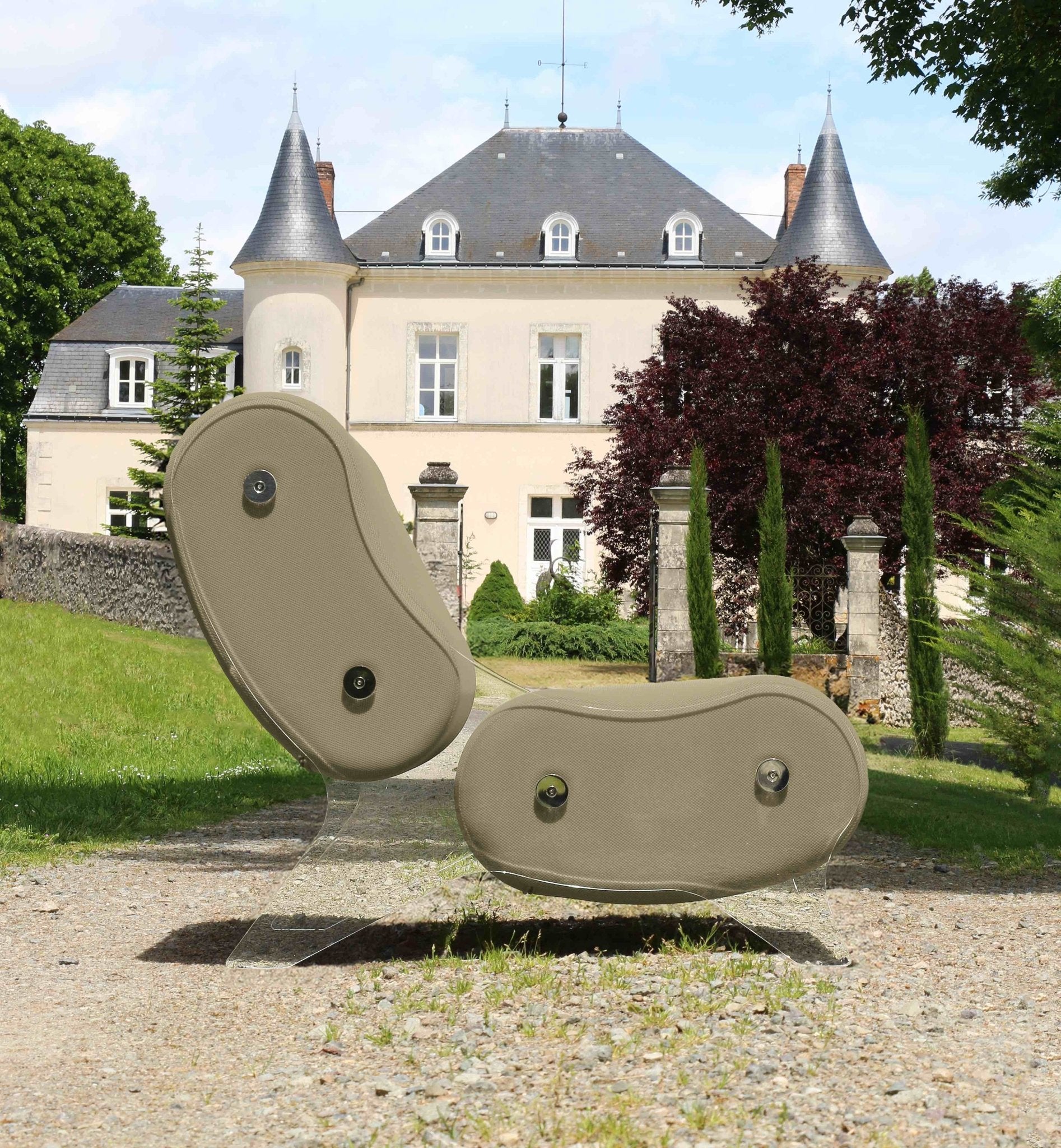 Fauteuil en altuglas et mousse alvéolaire - KUUMO DESIGN - La Maison MilanaiseMW06 - SP - 2Blanc