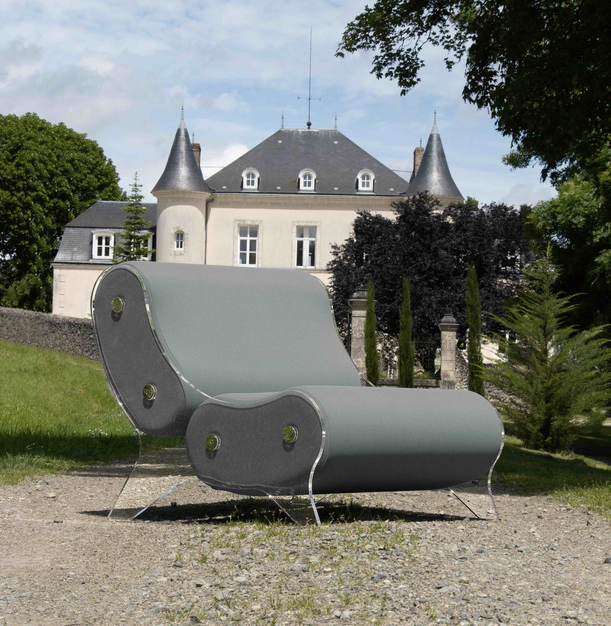 Fauteuil en altuglas et mousse alvéolaire - KUUMO DESIGN - La Maison MilanaiseMW06 - SP - 2Blanc